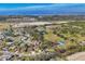 Wide aerial view of a residential neighborhood near the coast at 1040 31St E St, Palmetto, FL 34221