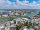 Aerial view of the property, highlighting its waterfront location at 12412 Lagoon Ln, Treasure Island, FL 33706