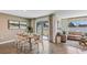 Casual dining area with sliding door to backyard at 1280 Maritime Hammock Ave, Ruskin, FL 33570