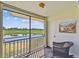 Spacious screened balcony with tranquil golf course views at 6180 Sun Blvd # 201, St Petersburg, FL 33715