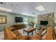 Relaxing community room with fireplace and seating at 970 Rolling Hills Dr, Palm Harbor, FL 34683