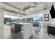 Open concept kitchen with island and city views at 101 N 12Th St # 207, Tampa, FL 33602