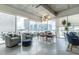 Modern living room with city views and comfortable seating at 101 N 12Th St # 207, Tampa, FL 33602