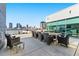 Spacious rooftop patio with city views and seating at 101 N 12Th St # 207, Tampa, FL 33602