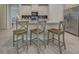 Kitchen boasts an island with seating and modern appliances at 11976 Blazing Star Dr, Venice, FL 34293