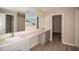 Main bathroom with double vanity and walk-in closet at 14715 Summer Branch Dr, Lithia, FL 33547