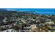 Coastal community aerial showing the neighborhood's proximity to the ocean at 1612 Sunset Dr, Tarpon Springs, FL 34689