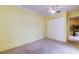 Bedroom with double closet and view at 1612 Sunset Dr, Tarpon Springs, FL 34689