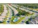 Aerial view of community and surrounding landscape at 2852 Banyan Hill Ln, Land O Lakes, FL 34639