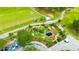 Aerial view of a community mini golf course at 2852 Banyan Hill Ln, Land O Lakes, FL 34639