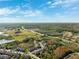 Aerial view of townhouses and community landscape at 30129 Mossbank Dr, Wesley Chapel, FL 33543