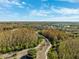 Aerial view of community and landscape at 30129 Mossbank Dr, Wesley Chapel, FL 33543