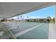 Multiple shuffleboard courts under covered area at 35216 Dodie Dr, Zephyrhills, FL 33541