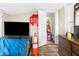 Bedroom with a bed, dresser, and doorway at 4734 15Th S Ave, St Petersburg, FL 33711