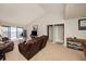 Spacious living room, high ceilings, water view at 7540 Sunshine Skyway S Ln # 220, St Petersburg, FL 33711