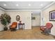 Comfortable lobby area featuring stylish chairs and tasteful decor at 10449 Larchmont N Pl, Pinellas Park, FL 33782