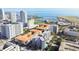 Aerial view of a high-rise building near the waterfront at 470 3Rd S St # 405, St Petersburg, FL 33701