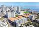 Aerial view of a high-rise building near the waterfront at 470 3Rd S St # 405, St Petersburg, FL 33701