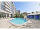Refreshing pool area with comfortable lounge chairs at 470 3Rd S St # 405, St Petersburg, FL 33701
