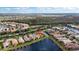 Aerial view highlighting home's location in a neighborhood at 4817 Sandy Glen Way, Wimauma, FL 33598