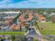 Aerial view of a house in a gated community at 4943 Grand Oak Cir, Madeira Beach, FL 33708
