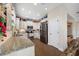 Kitchen with granite countertops, white cabinets, and stainless steel appliances at 4943 Grand Oak Cir, Madeira Beach, FL 33708