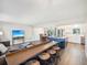 Open concept living and kitchen area with breakfast bar at 8304 Sandstone Ct, Tampa, FL 33615