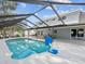 Backyard oasis with screened pool and patio at 8304 Sandstone Ct, Tampa, FL 33615