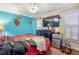 Bedroom with a rustic theme and mounted deer heads at 1130 Barranca Ave, Spring Hill, FL 34609