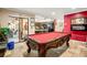 Game room featuring a pool table and views of the kitchen at 1130 Barranca Ave, Spring Hill, FL 34609