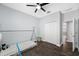 Bedroom featuring dark floors, a teepee bed, and a closet with sliding doors at 11652 Palmetto Pine St, Riverview, FL 33569