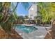 Relaxing pool area with a view of the house from the backyard at 13182 72Nd Ter, Seminole, FL 33776