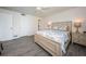 Spacious bedroom with king-size bed and ceiling fan at 19725 Gulf Blvd # 46, Indian Shores, FL 33785