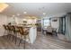 Modern kitchen features breakfast bar and stainless steel appliances at 19725 Gulf Blvd # 46, Indian Shores, FL 33785