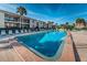 Bright, sunny swimming pool with plenty of lounge chairs at 19725 Gulf Blvd # 46, Indian Shores, FL 33785