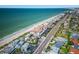 Aerial view of beachfront property, showcasing its location and surrounding area at 2900 Gulf Blvd # 212, Belleair Beach, FL 33786