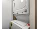 Stackable washer and dryer in a convenient laundry room at 2900 Gulf Blvd # 212, Belleair Beach, FL 33786