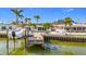 Private boat dock with direct water access at 16111 5Th E St, Redington Beach, FL 33708