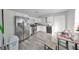 Kitchen with stainless steel appliances and white cabinets at 5117 12Th S Ave, Gulfport, FL 33707