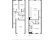 Two-story floor plan; two bedrooms, primary suite, and garage at 5725 Desert Rose Pl, Tampa, FL 33615