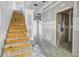 Image of a wooden staircase under construction at 5725 Desert Rose Pl, Tampa, FL 33615