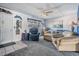 Comfortable living room with sofa, recliner and nautical decor at 12760 Indian Rocks Rd # 582, Largo, FL 33774