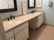 Double vanity bathroom with updated fixtures at 3259 Hilary Cir # 1A, Palm Harbor, FL 34684