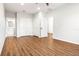 Bright bedroom with hardwood floors and double closets at 6117 E 113Th Ave, Temple Terrace, FL 33617