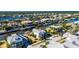Aerial view of house and neighborhood in waterfront community at 620 Mirabay Blvd, Apollo Beach, FL 33572