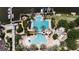 Aerial view of resort-style pool with multiple areas at 620 Mirabay Blvd, Apollo Beach, FL 33572