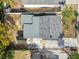 Overhead view of a house showing the roofline and backyard at 8416 N Semmes St, Tampa, FL 33604