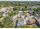 Aerial view of a charming house and surrounding neighborhood at 8416 N Semmes St, Tampa, FL 33604