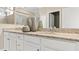 Bathroom with granite countertop and double sinks at 10615 Sun Drop St, Venice, FL 34293