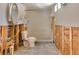 Bathroom under renovation with exposed plumbing and framing at 10721 Snug Harbor Ne Rd, St Petersburg, FL 33702